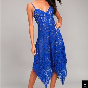 Lulus Royal Blue Midi Dress